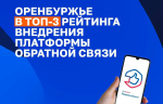 Оренбуржье вошло в число лидеров по внедрению платформы обратной связи