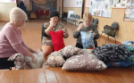 Жительницы села Поникла шьют подушки для бойцов СВО