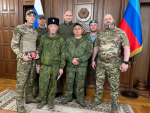 Евгений Солнцев в ЛНР навестил оренбургских бойцов добровольческого отряда БАРС-6