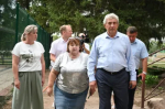 В Бугурусланском районе работал председатель Законодательного Собрания Оренбургской области Сергей Грачев
